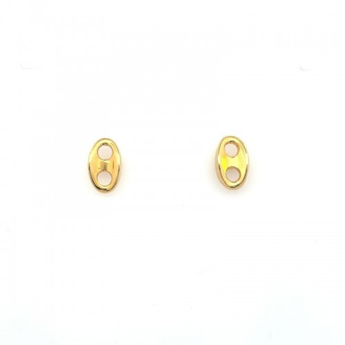 Vincent Peach Dorado Petite Link Stud Earrings
