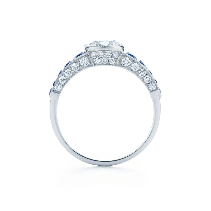 Kwiat Vintage Round Brilliant Diamond Engagement Ring