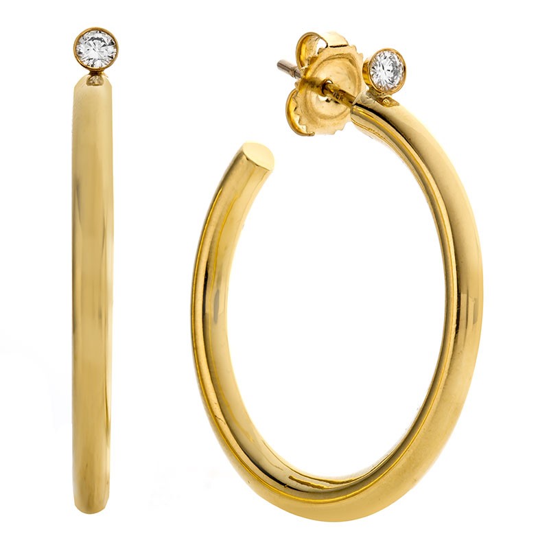 Rudolf Friedmann Gold Hoop Earrings