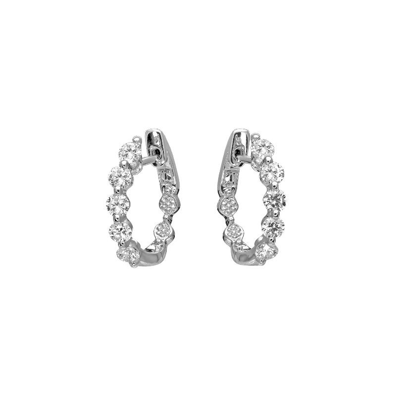 Jye's Diamond Hoop Earrings