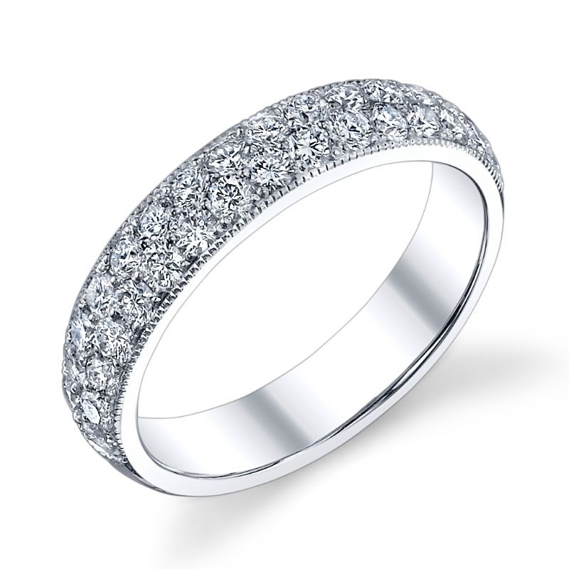 Deutsch Signature Domed Pave Eternity  Band
