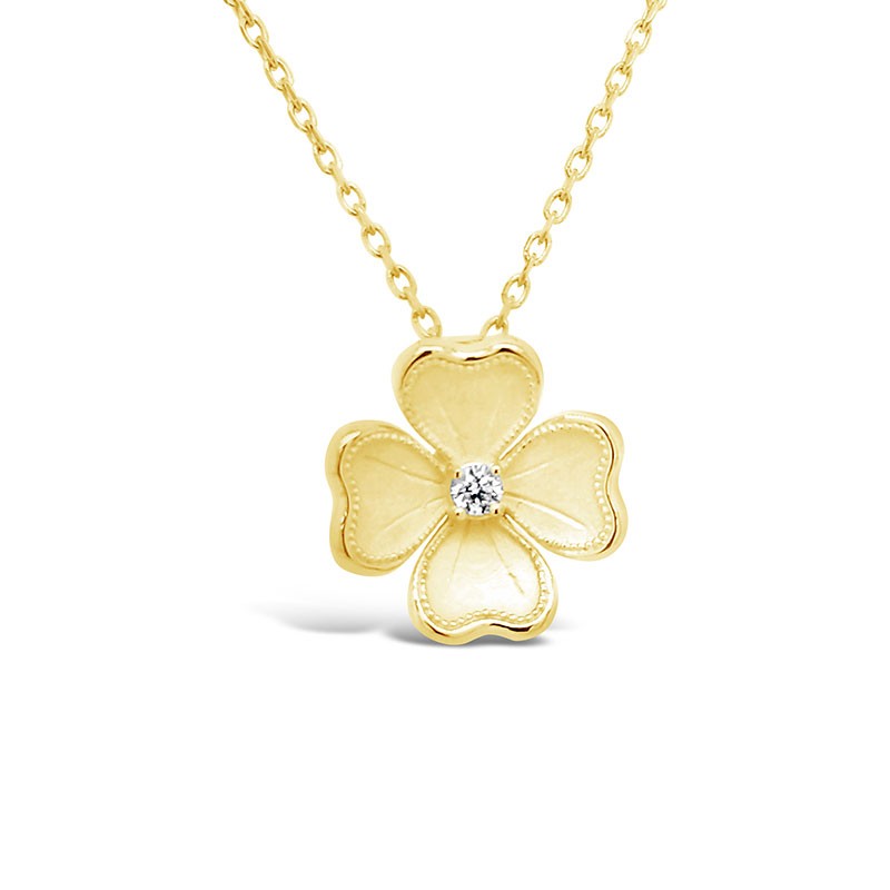 Rudolf Friedmann Gold Diamond Flower Pendant