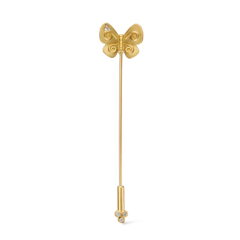Temple St. Clair 18K Golden Butterfly Pin