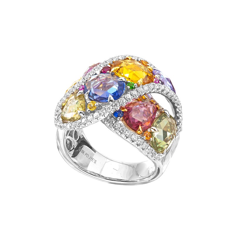 Jye's Multi Color Sapphire Ring