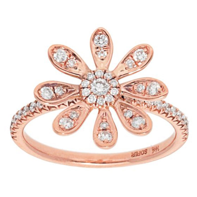 Deutsch Signature Diamond Petal Flower Ring