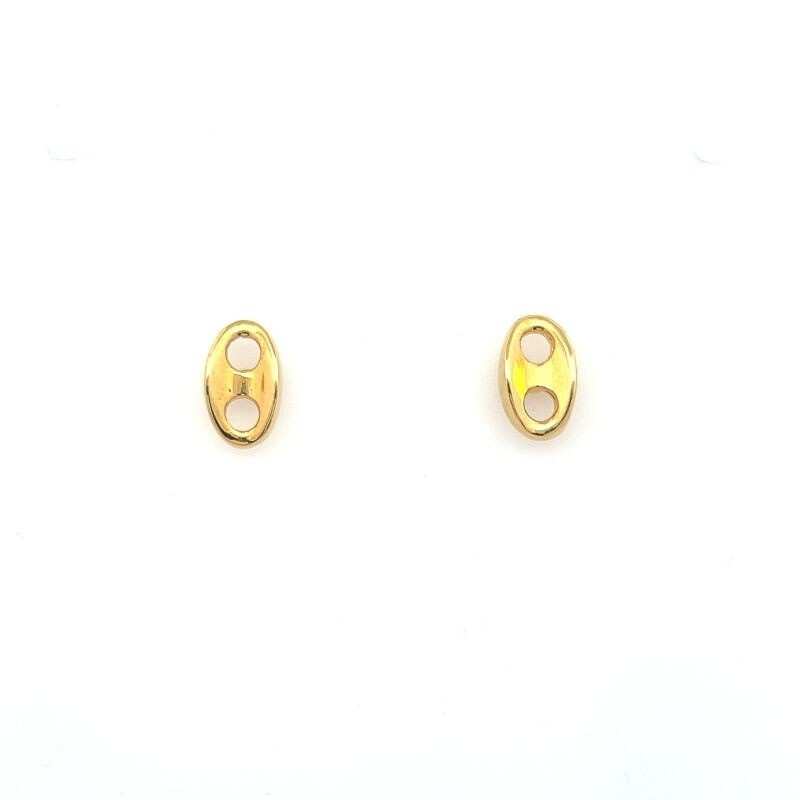 Vincent Peach Dorado Petite Link Stud Earrings