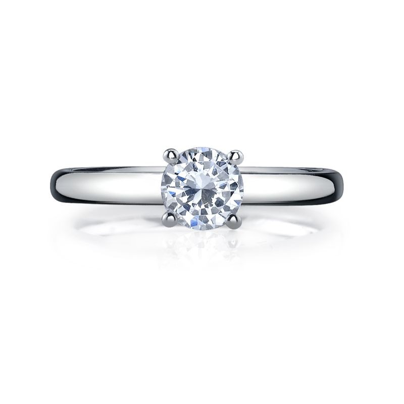 informeel Toepassing Relatief Deutsch Signature Round Cut Solitaire Semi Mount - 1004-18A