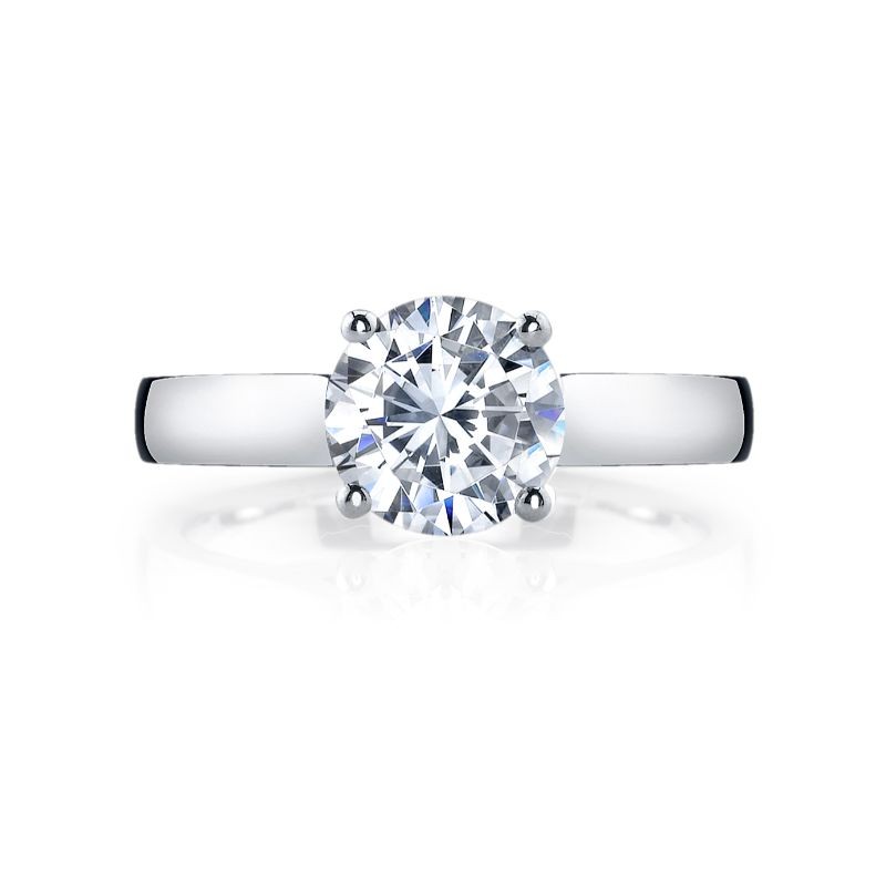 Deutsch Signature Round Cut Solitaire Semi Mount