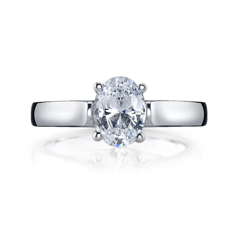 Pilfer Ook Bibliografie Deutsch Signature Oval Cut Solitaire Semi Mount - 1040-PTA