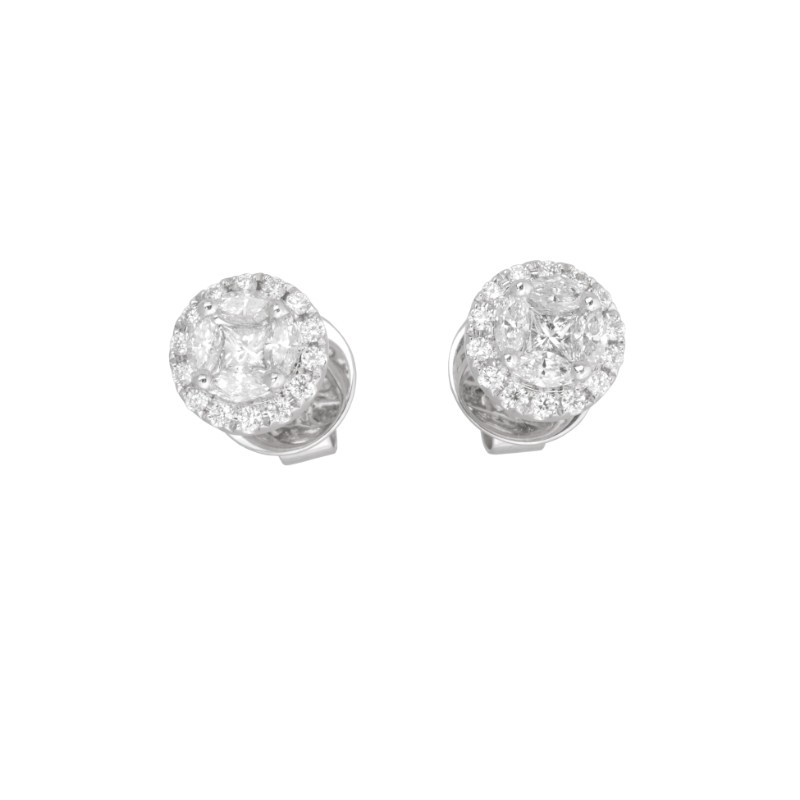 Jyes's Pave Frame Dangle Earring Detachable