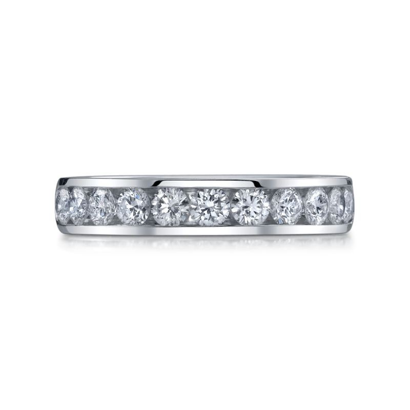 Deutsch Signature Channel Set Round Diamond Bands