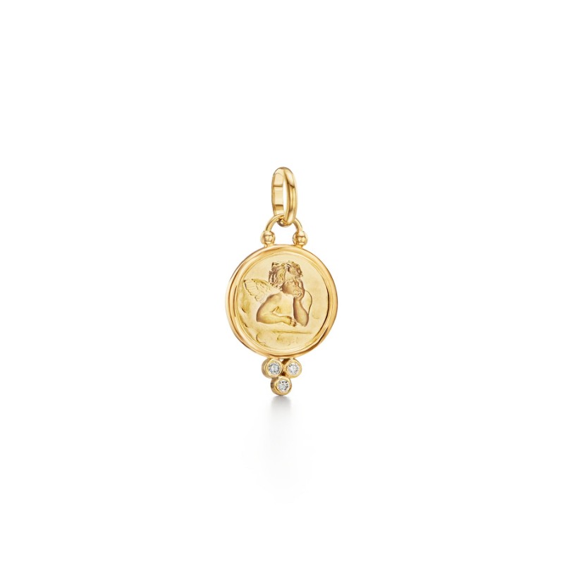 Temple St. Clair 18K Angel Pendant