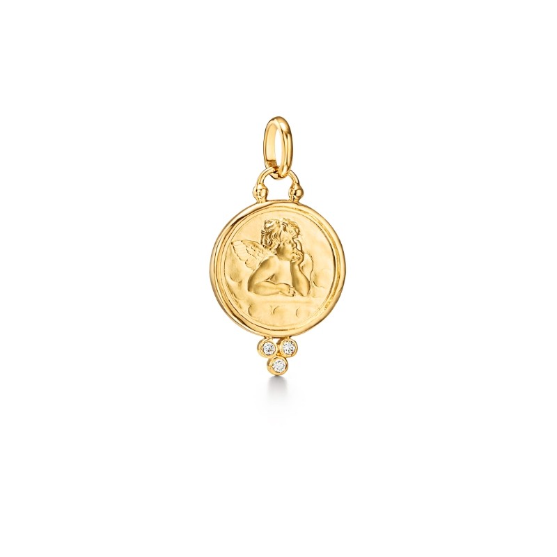 Temple St. Clair 18K Angel Pendant