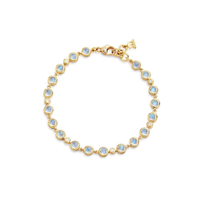 Temple St. Clair 18K Blue Moon Link Bracelet