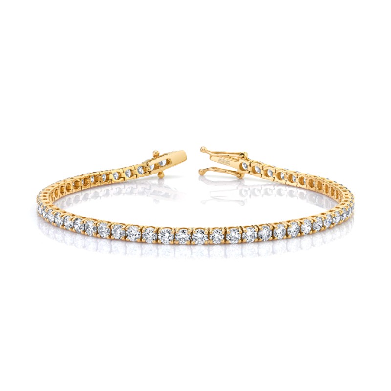 Norman Silverman Yelloe Gold Diamond Bracelet