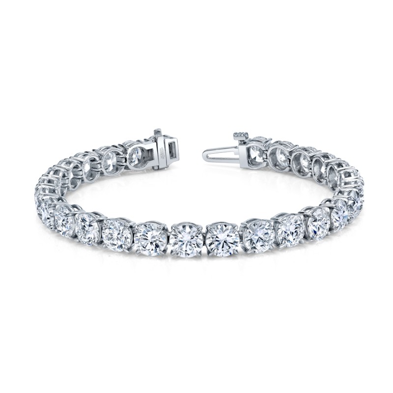 Norman Silverman Norman Silverman Signature Tennis Bracelet In Platinum
