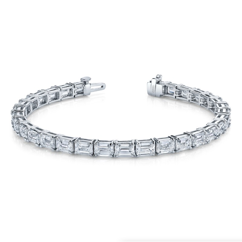 Norman Silverman Emerald Cut Diamond Bracelet