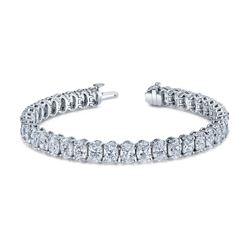 Norman Silverman Oval Shape Straight Line Bracelet