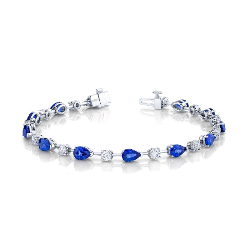 Norman Silverman 18k White Gold East-West Bracelet