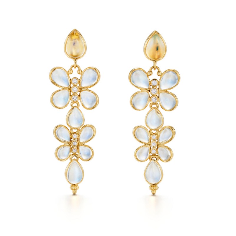 Temple St. Clair 18K Luna Flutter Earrings