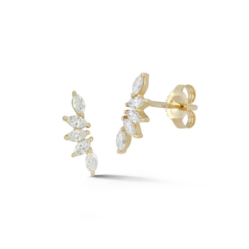 Deutsch Signature 5 Marquise Diamond Stud Earrings