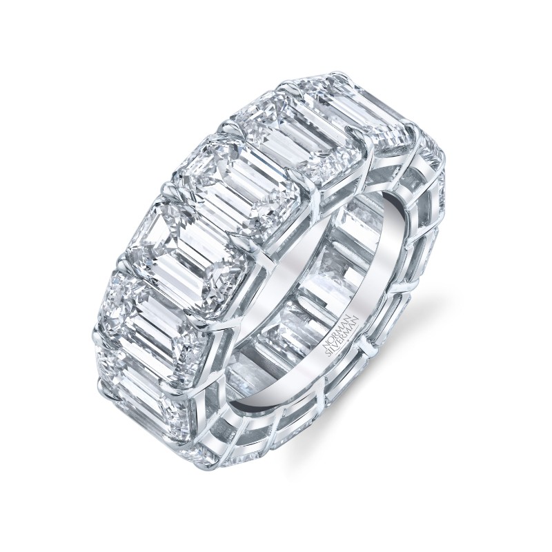 Norman Silverman 28.66 Carat Platinum Eternity Band