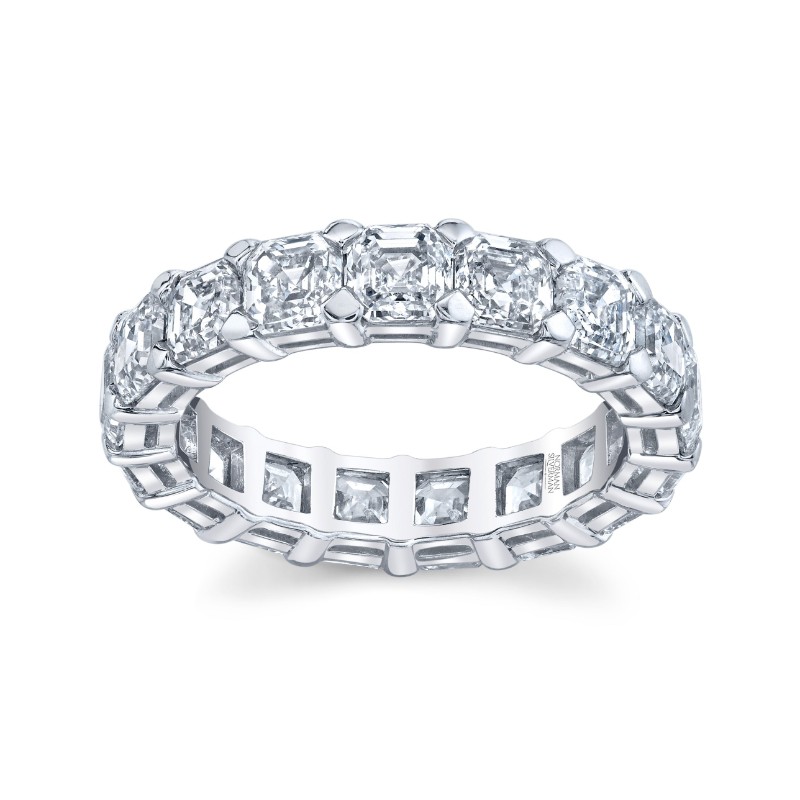 Norman Silverman Asscher Cut Diamond Eternity Band
