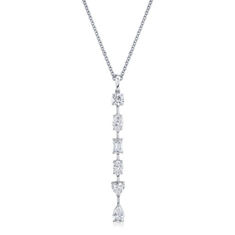 Norman Silverman Fancy Shape Diamonds Pendant