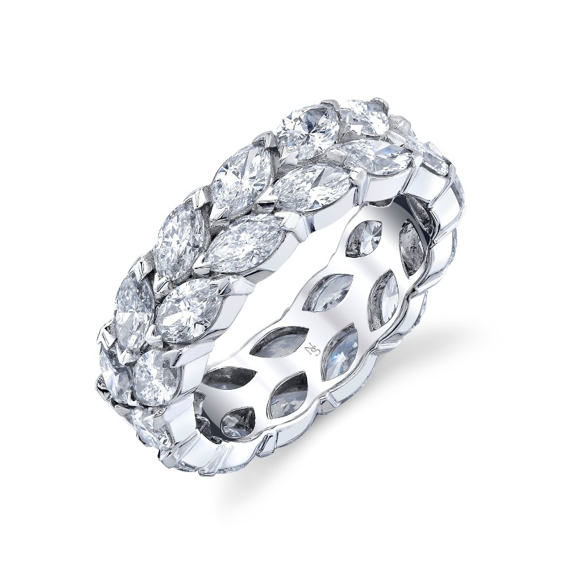 Norman Silverman Marquise Cut Diamond Eternity Band