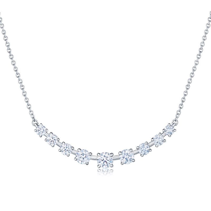Kwiat Nine-Stone Demi Necklace with Diamonds