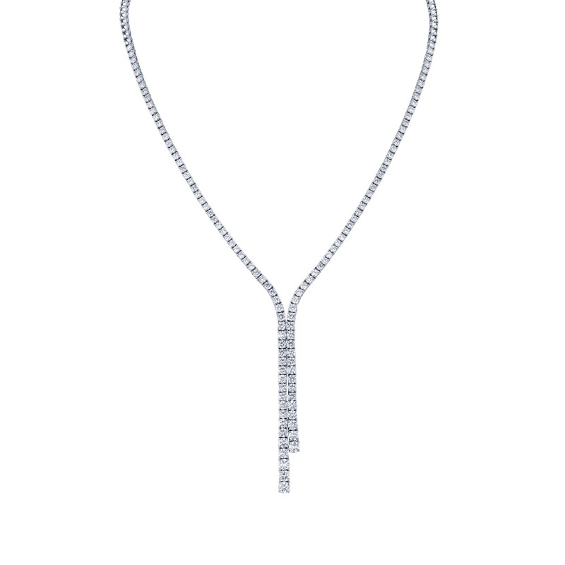 Norman Silverman 7.24 Carat Half-Way Graduated Lariat