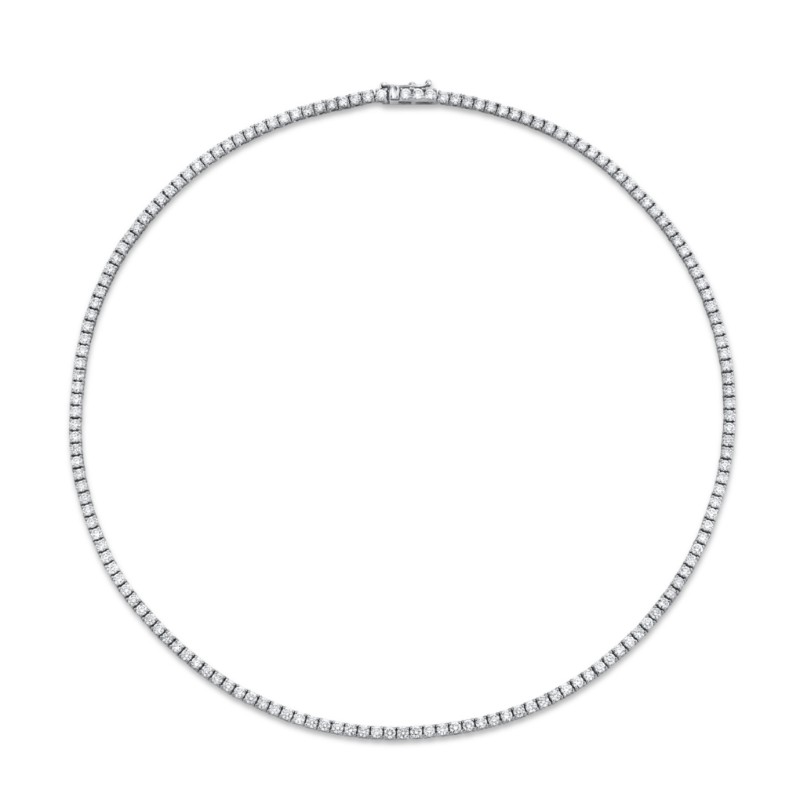 Norman Silverman 6.94 Carat Diamond Necklace