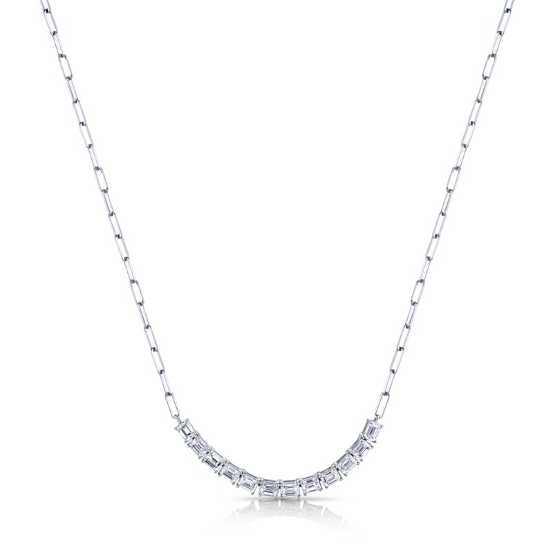 Norman Silverman Floating Diamond Necklace