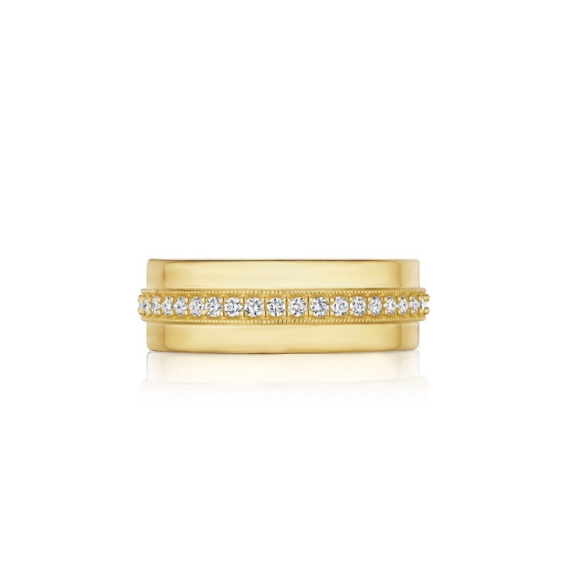 Shared Prong Ctr Row Twist & High Polish Edges