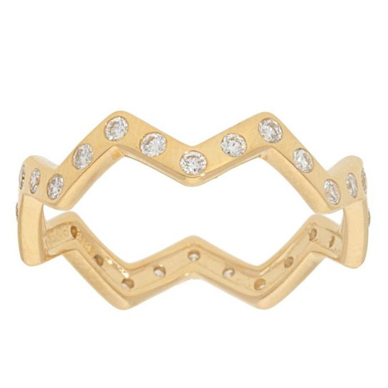 Deutsch Signature Zig Zag Diamond Eternity Band