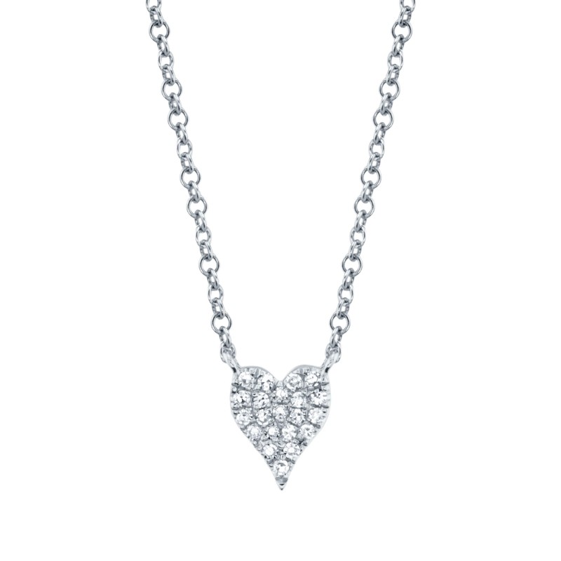 Deutsch Signature 0.05Ct Diamond Pave Heart Necklace