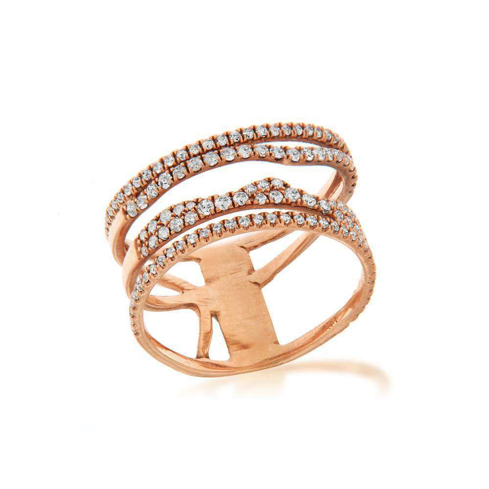 Meira T Rose Gold Illusion Ring