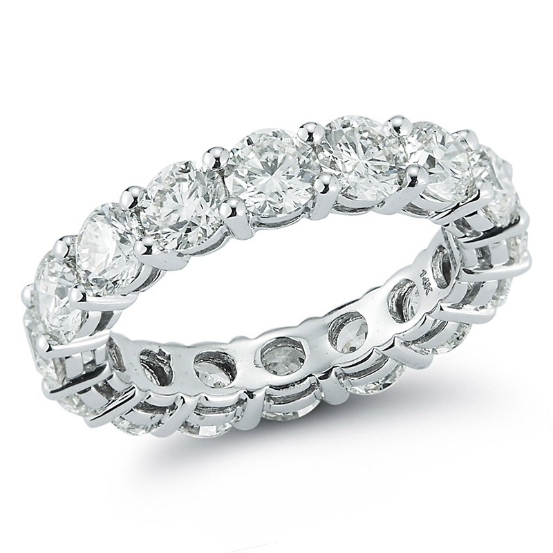 Deutsch Signature Eternity Shared Prong Diamond Ring