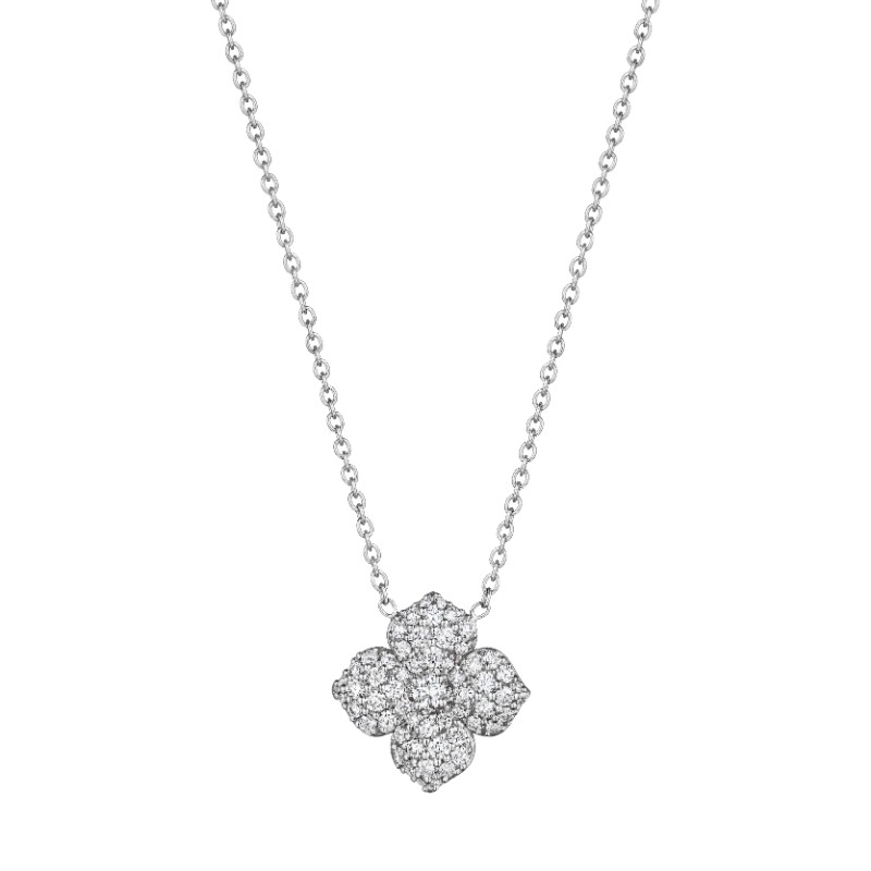 18 Diamond Flower Necklace- Petal Collection