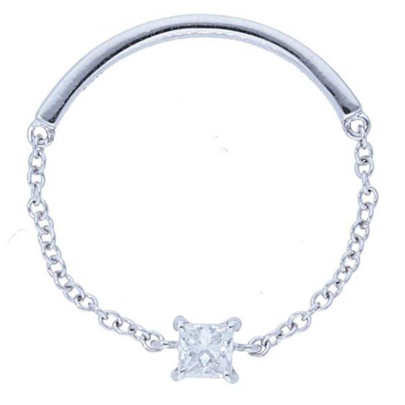 Deutsch Signature Princess Diamond Chain Ring