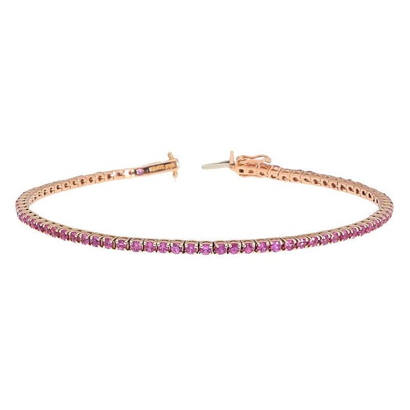 Deutsch Signature Pink Sapphire Tennis Bracelet
