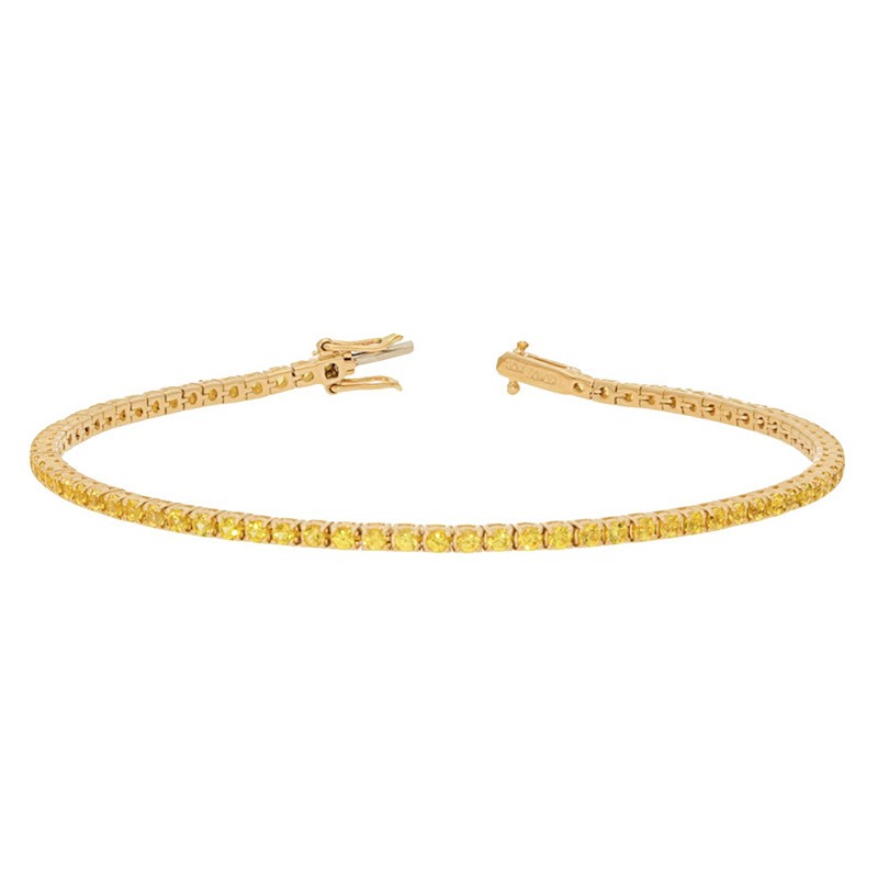 Deutsch Signature Yellow Sapphire Tennis Bracelet