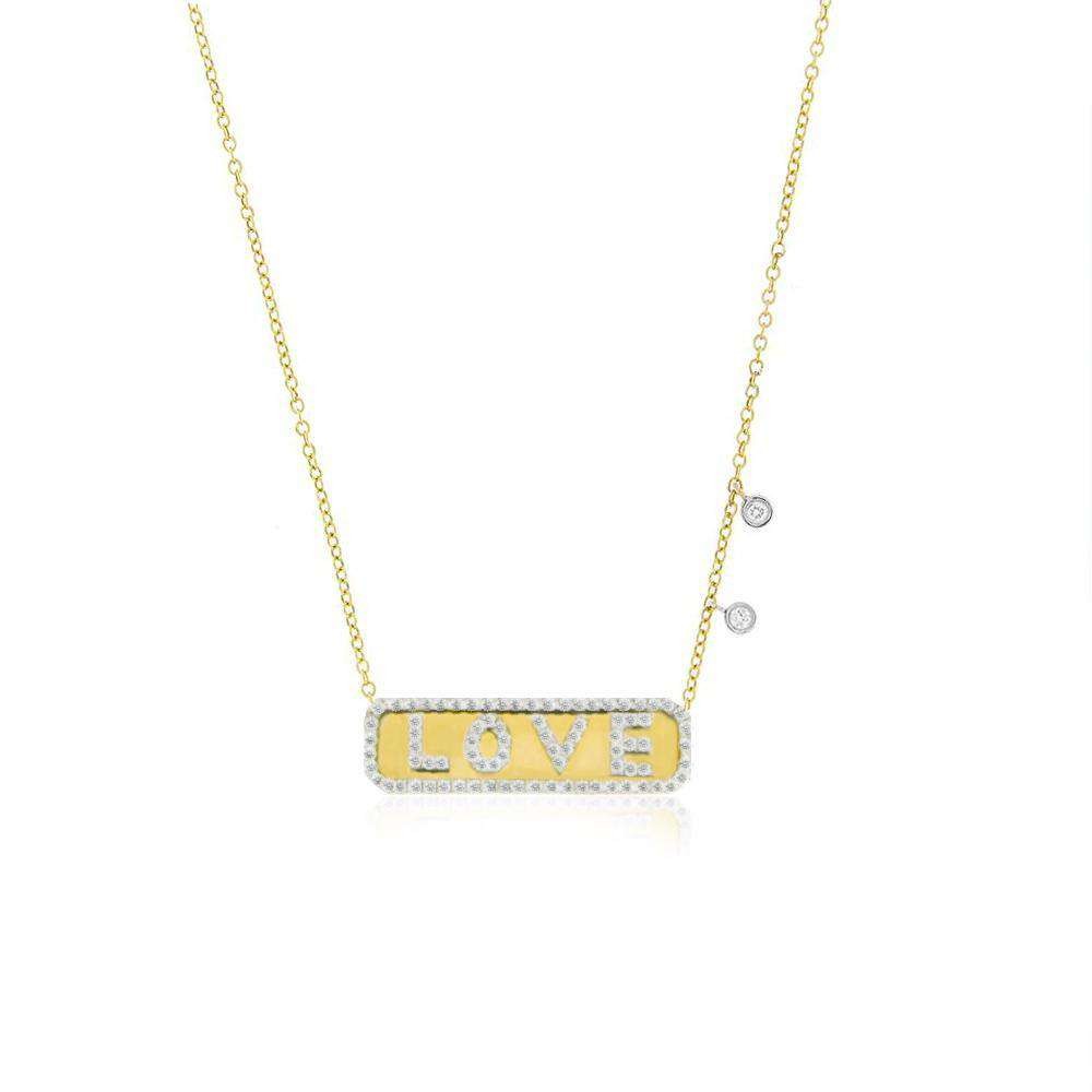 Meira T Love Plate Necklace