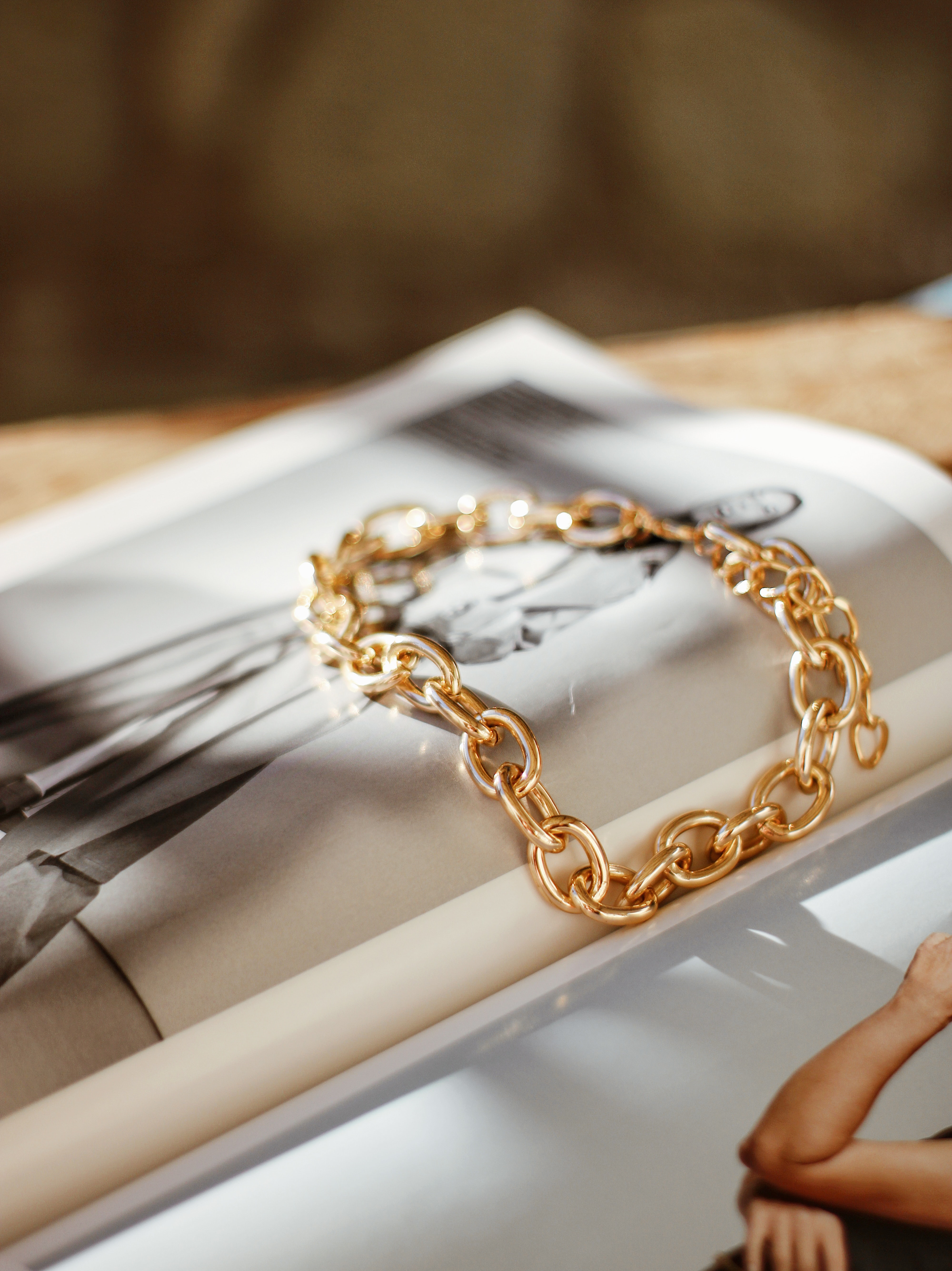 Chain link bracelet gold | Rosefield Official