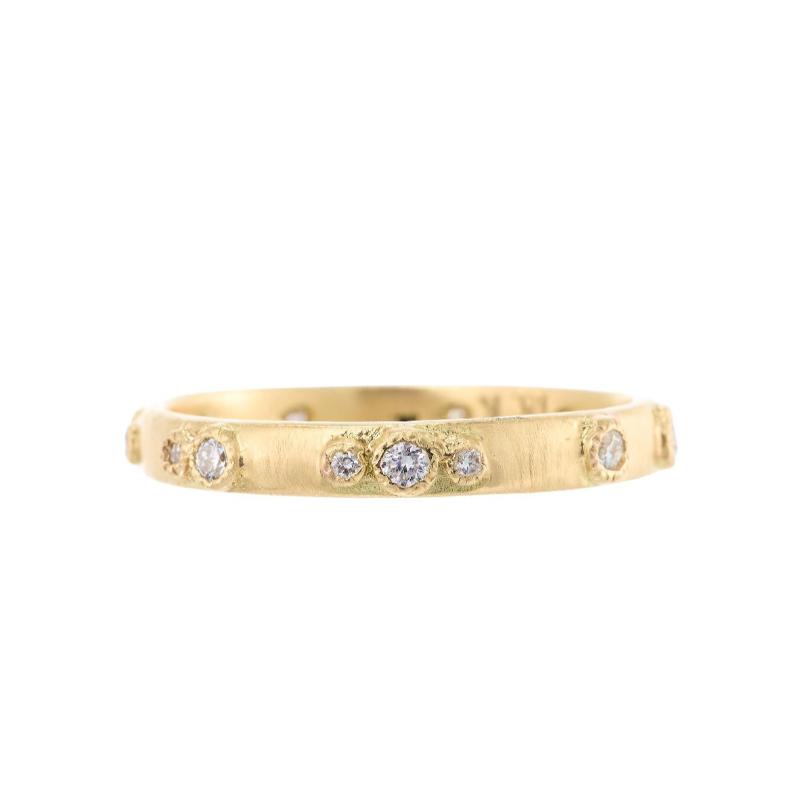 Armenta 18K Yellow Gold And Diamond Stack Ring