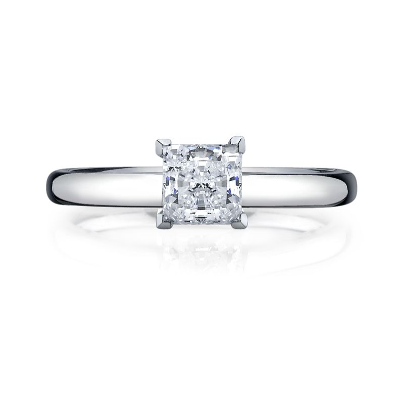 Deutsch Signature Princess Cut Solitaire Semi Mount