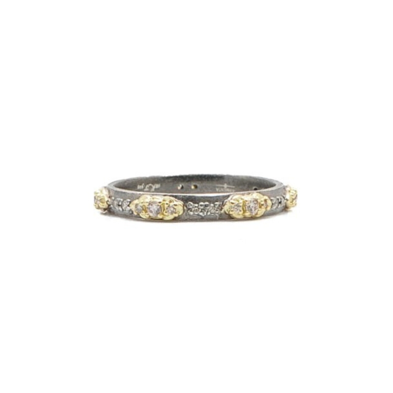 Armenta Mini Scroll Stack Band Ring