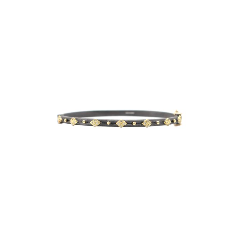 Armenta Crivelli Crosses with White Diamonds Huggie Bracelet