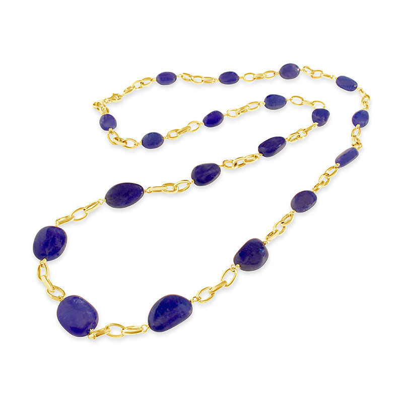 Rudolf Friedmann Gold Tanzanite Necklace