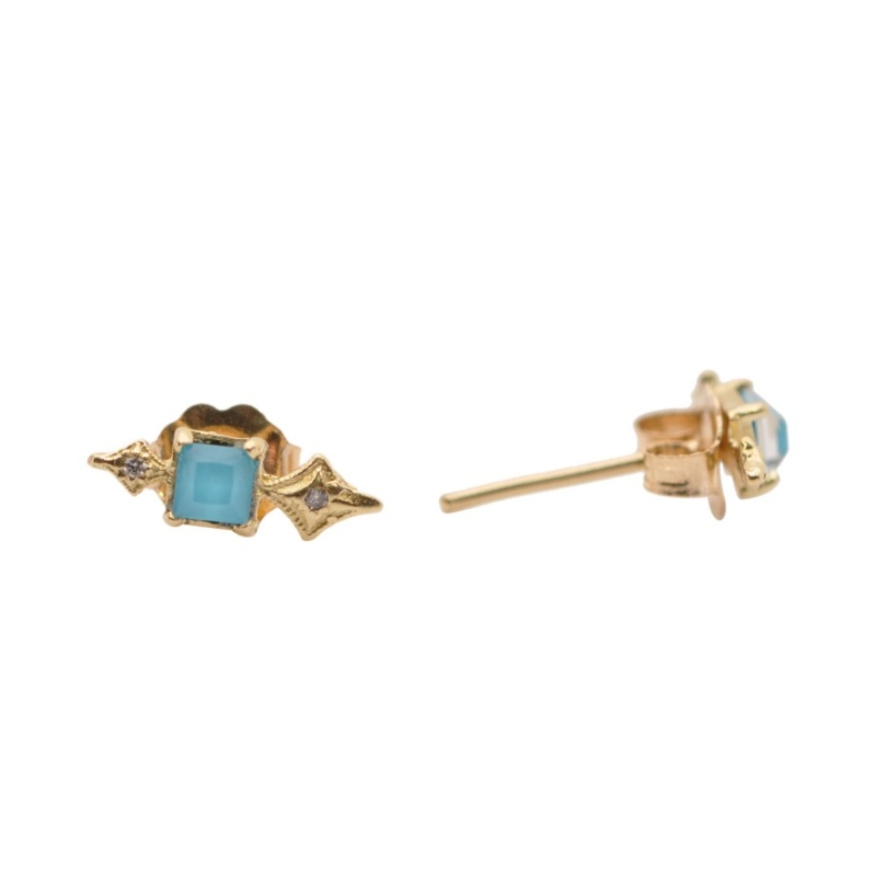 Armenta Turquose Crivelli Dagger Stud Earrings